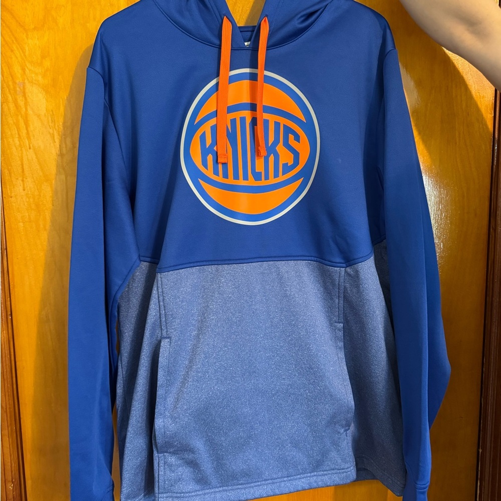 Blue and Orange Knicks Hoodie